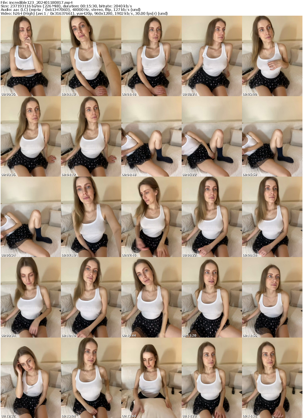 Preview thumb from incredible123 on 2024-01-18 @ bongacams