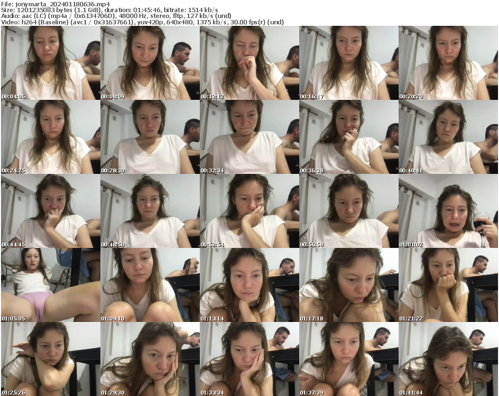 Preview thumb from jonymarta on 2024-01-18 @ bongacams