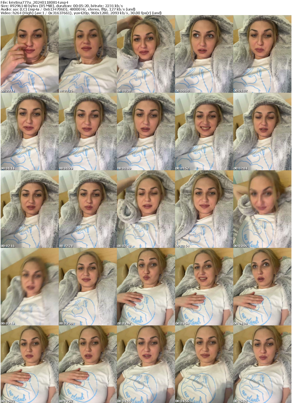 Preview thumb from kristina777u on 2024-01-18 @ bongacams