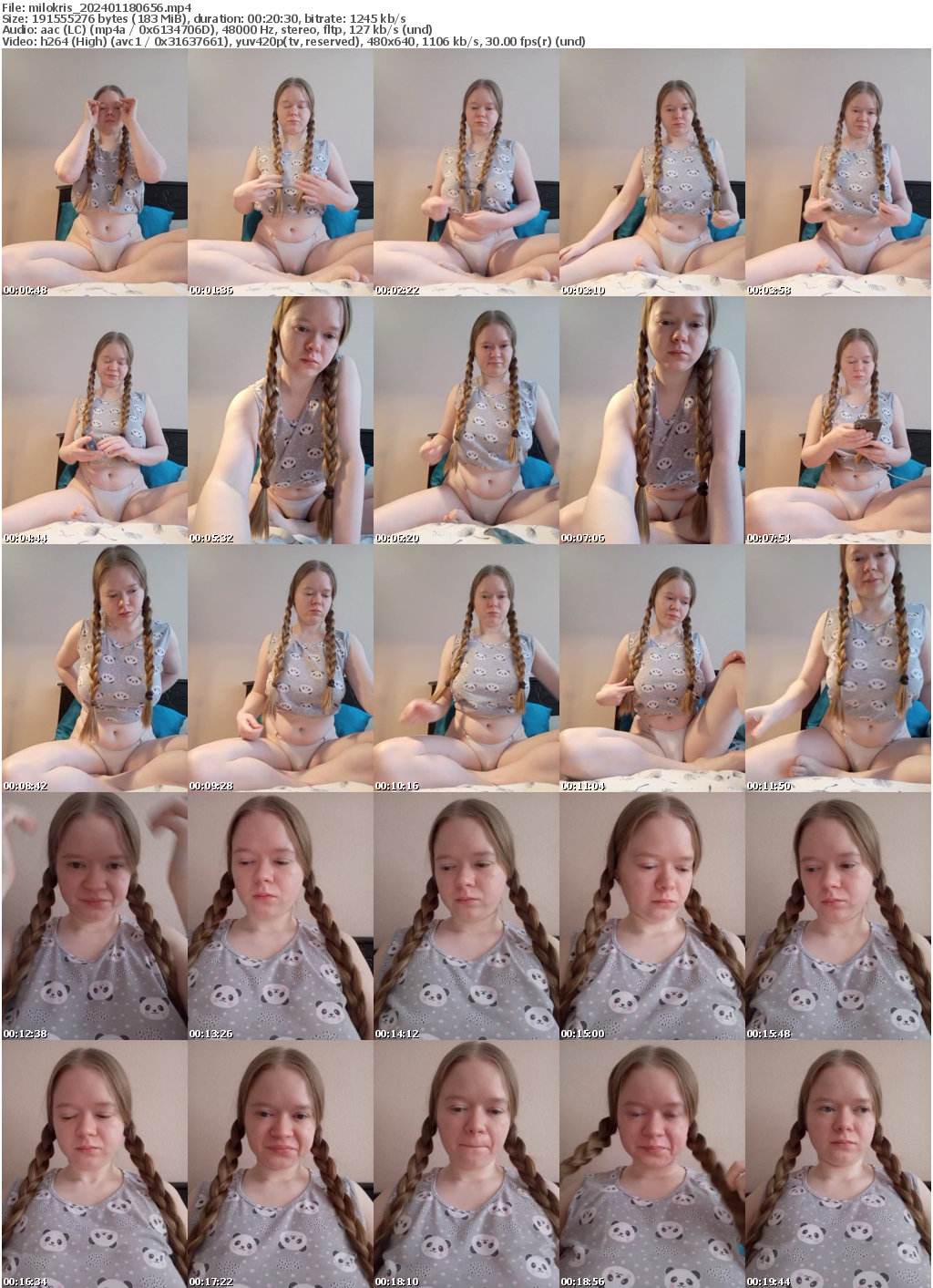 Preview thumb from milokris on 2024-01-18 @ bongacams