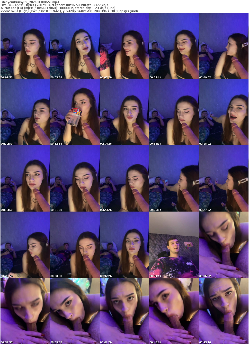 Preview thumb from yourbunny69 on 2024-01-18 @ bongacams