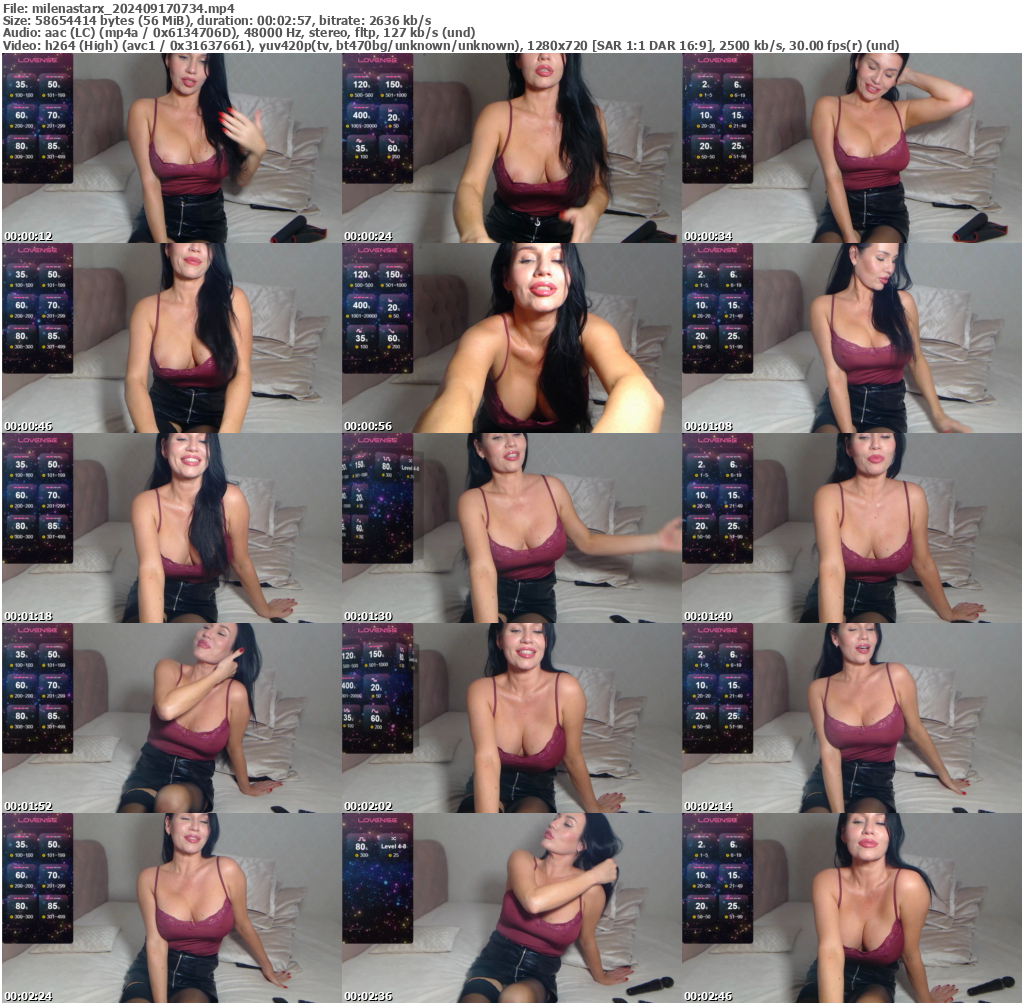 Preview thumb from milenastarx on 2024-09-17 @ bongacams