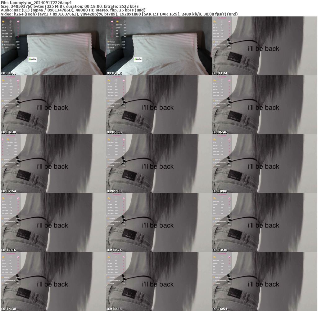 Preview thumb from tammylynn on 2024-09-17 @ bongacams