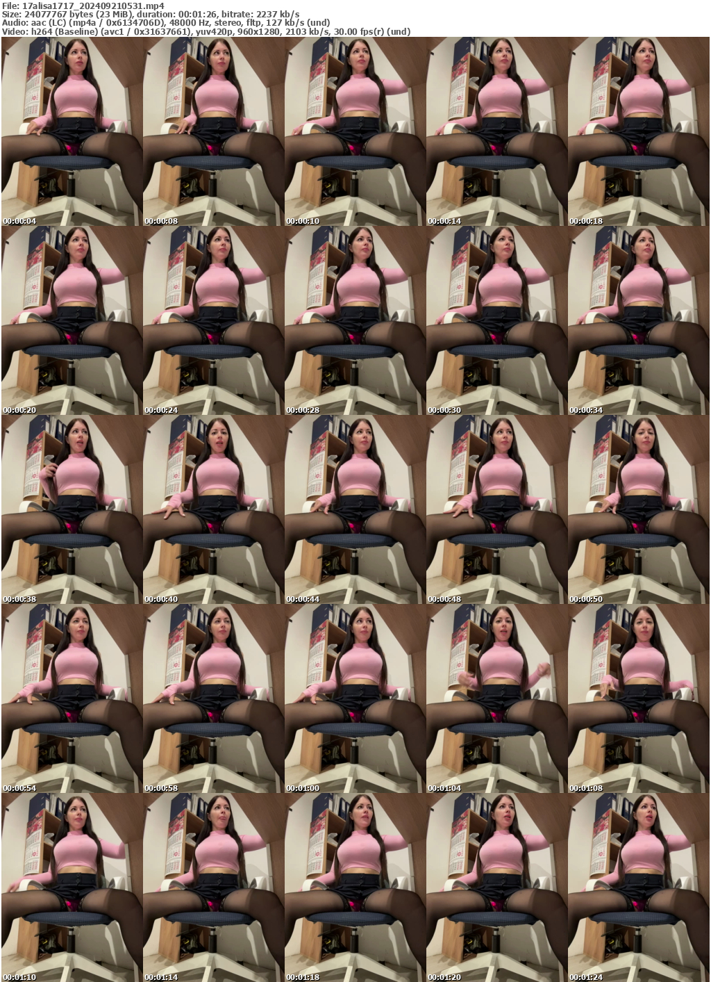 Preview thumb from 17alisa1717 on 2024-09-21 @ bongacams