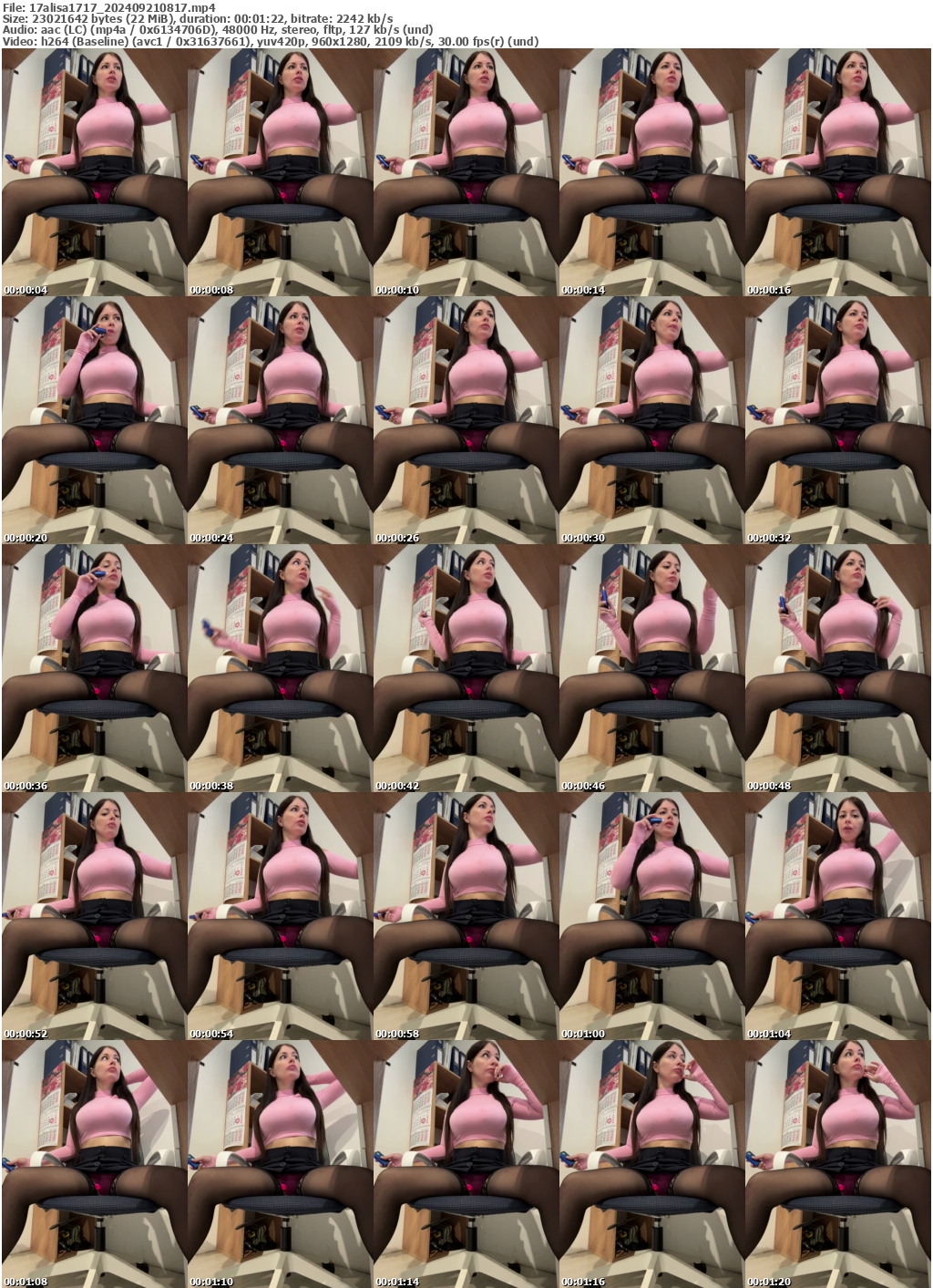 Preview thumb from 17alisa1717 on 2024-09-21 @ bongacams