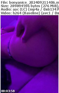 Preview thumb from bonyanice on 2024-09-21 @ bongacams