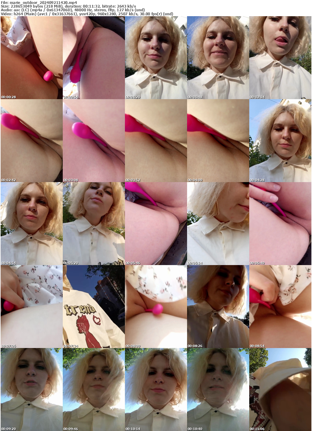 Preview thumb from marie_outdoor on 2024-09-21 @ bongacams