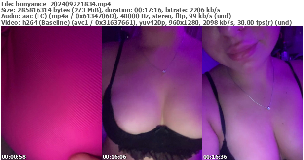 Preview thumb from bonyanice on 2024-09-22 @ bongacams