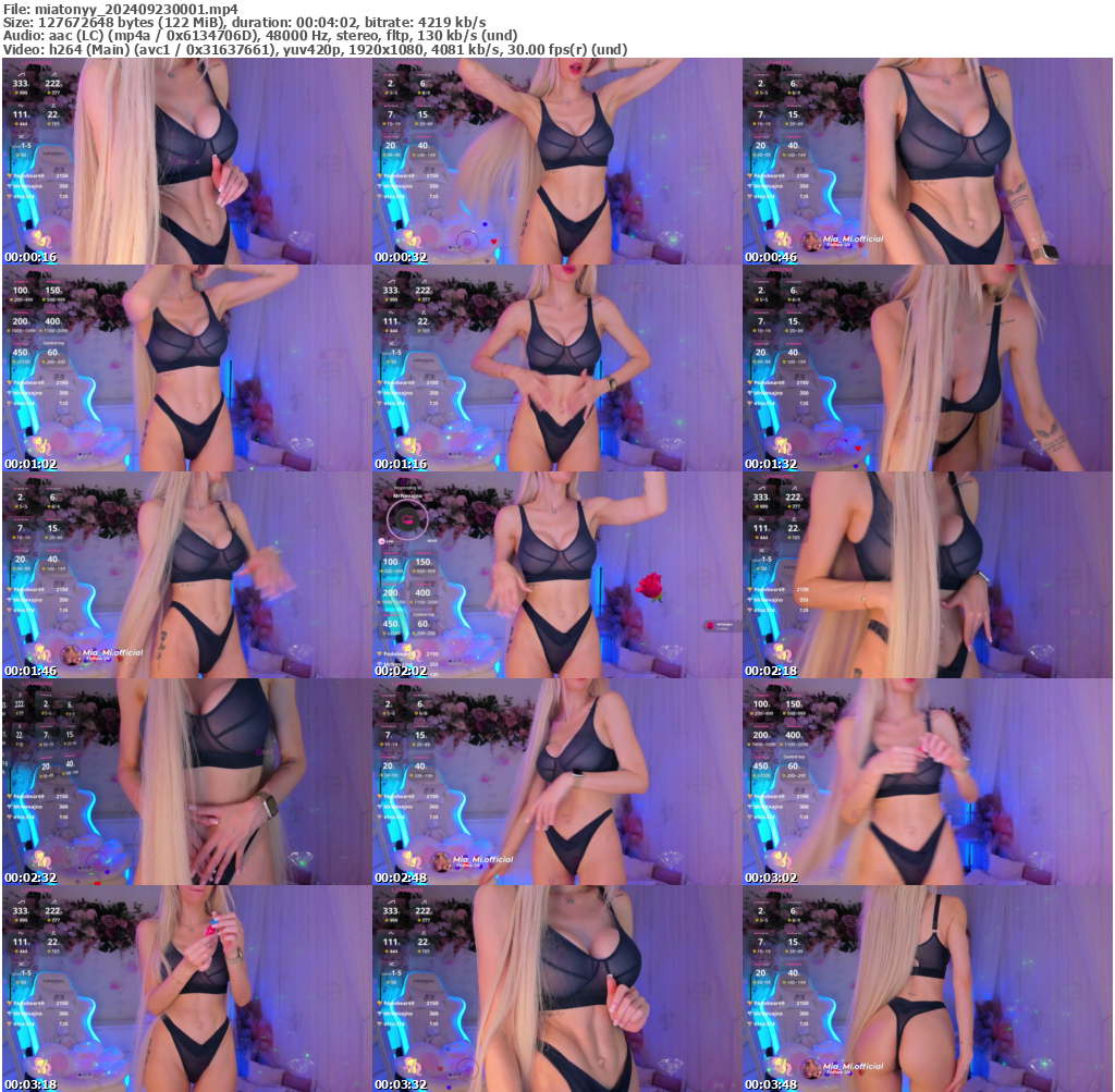 Preview thumb from miatonyy on 2024-09-23 @ bongacams