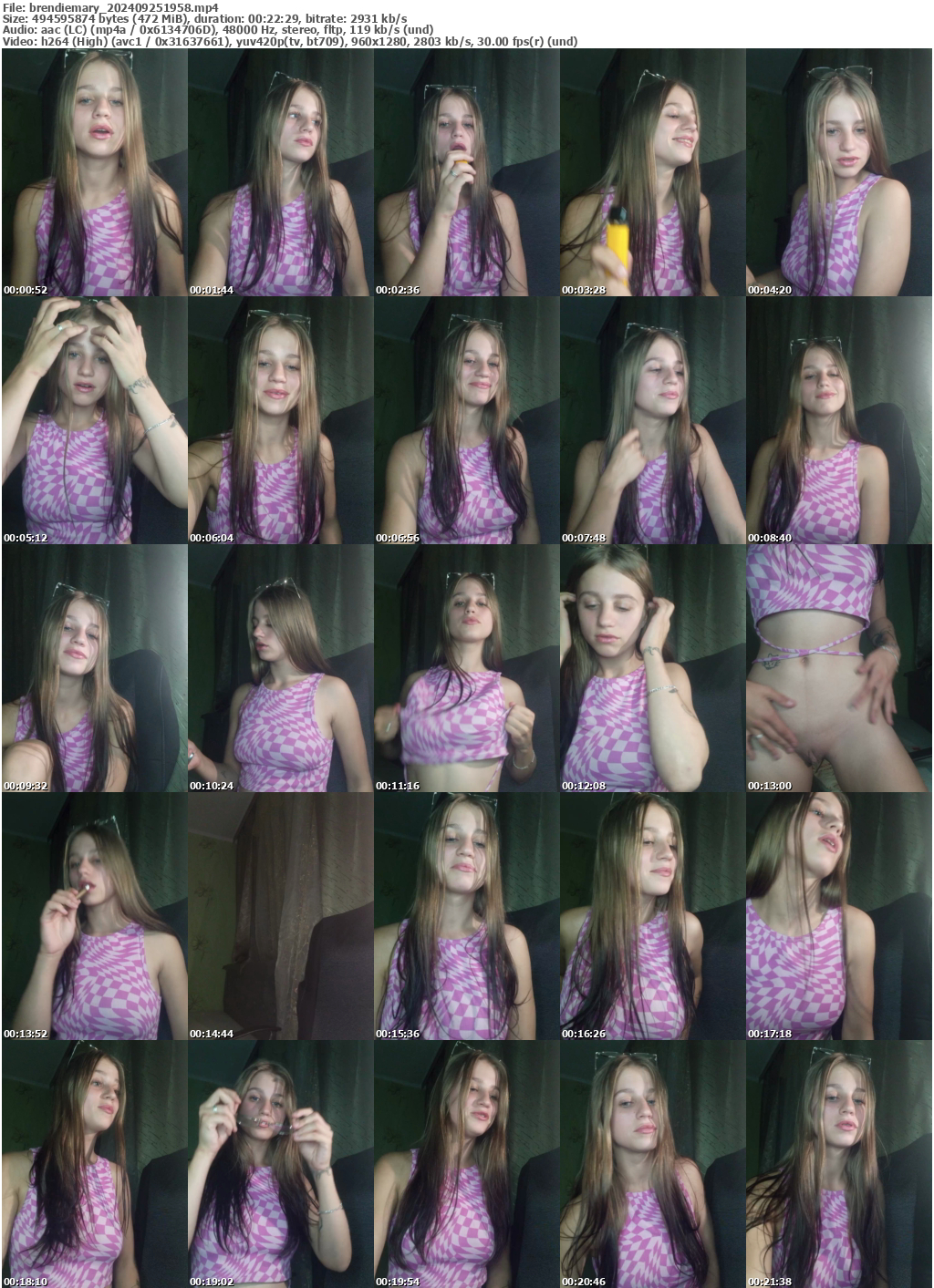 Preview thumb from brendiemary on 2024-09-25 @ bongacams