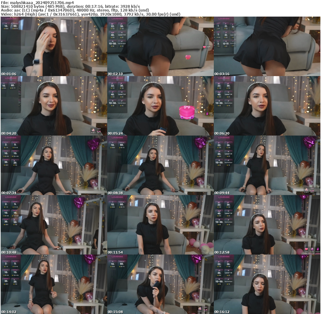 Preview thumb from malyshkaaa on 2024-09-25 @ bongacams