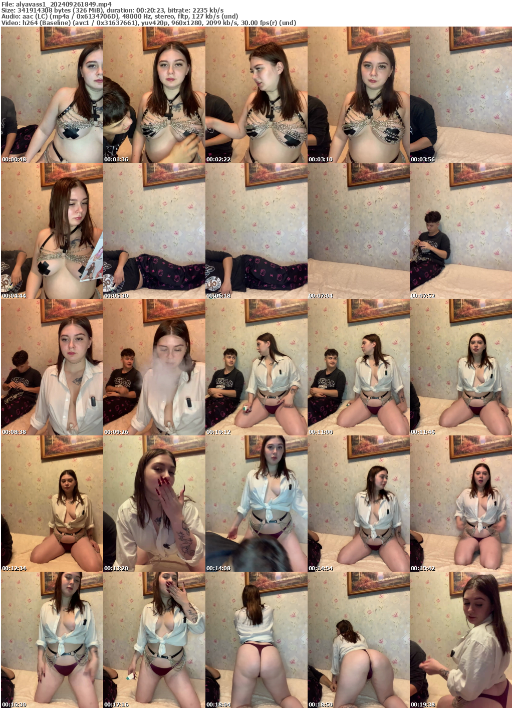 Preview thumb from alyavass1 on 2024-09-26 @ bongacams