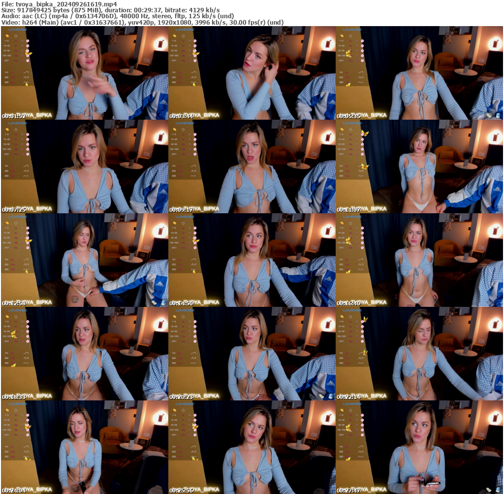 Preview thumb from tvoya_bipka on 2024-09-26 @ bongacams