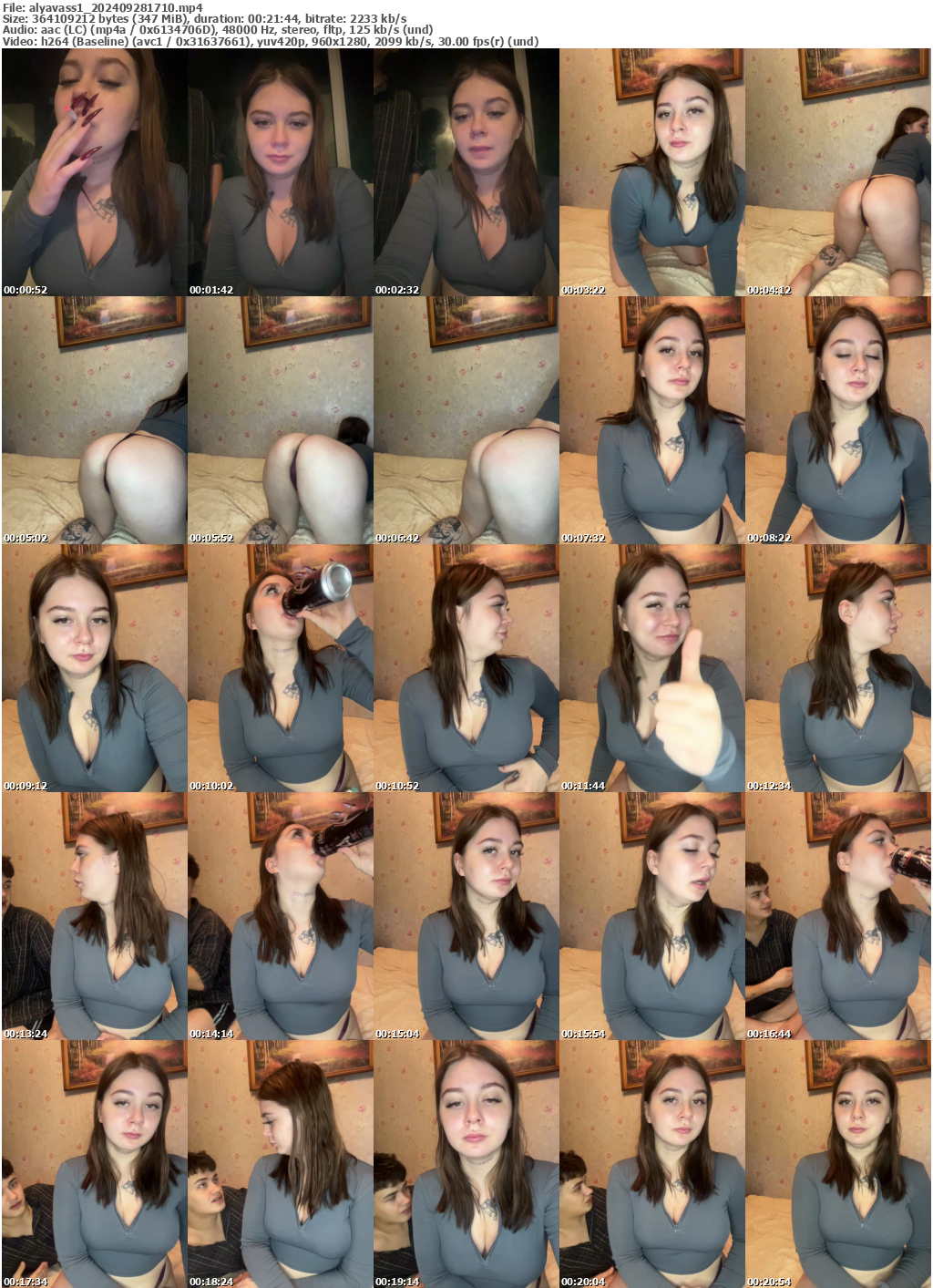 Preview thumb from alyavass1 on 2024-09-28 @ bongacams