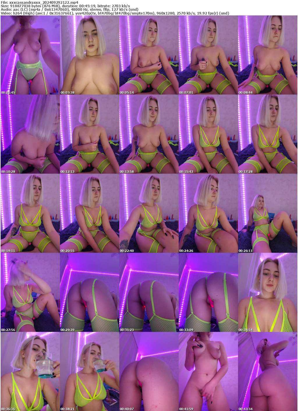 Preview thumb from xxxcassandraxxx on 2024-09-29 @ bongacams