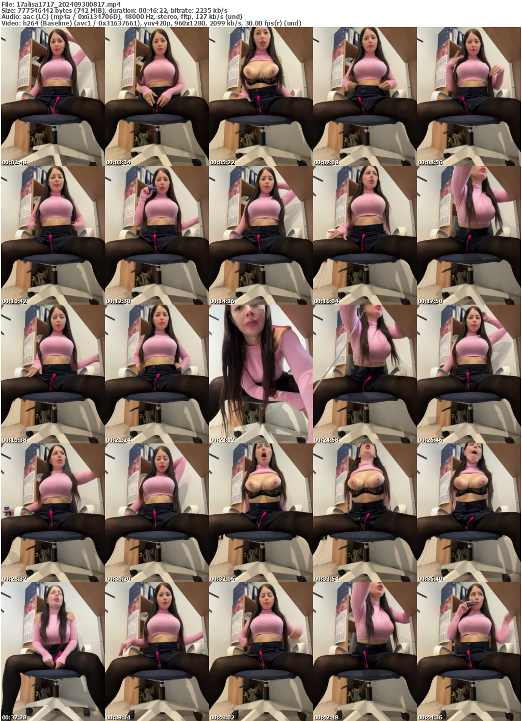 Preview thumb from 17alisa1717 on 2024-09-30 @ bongacams