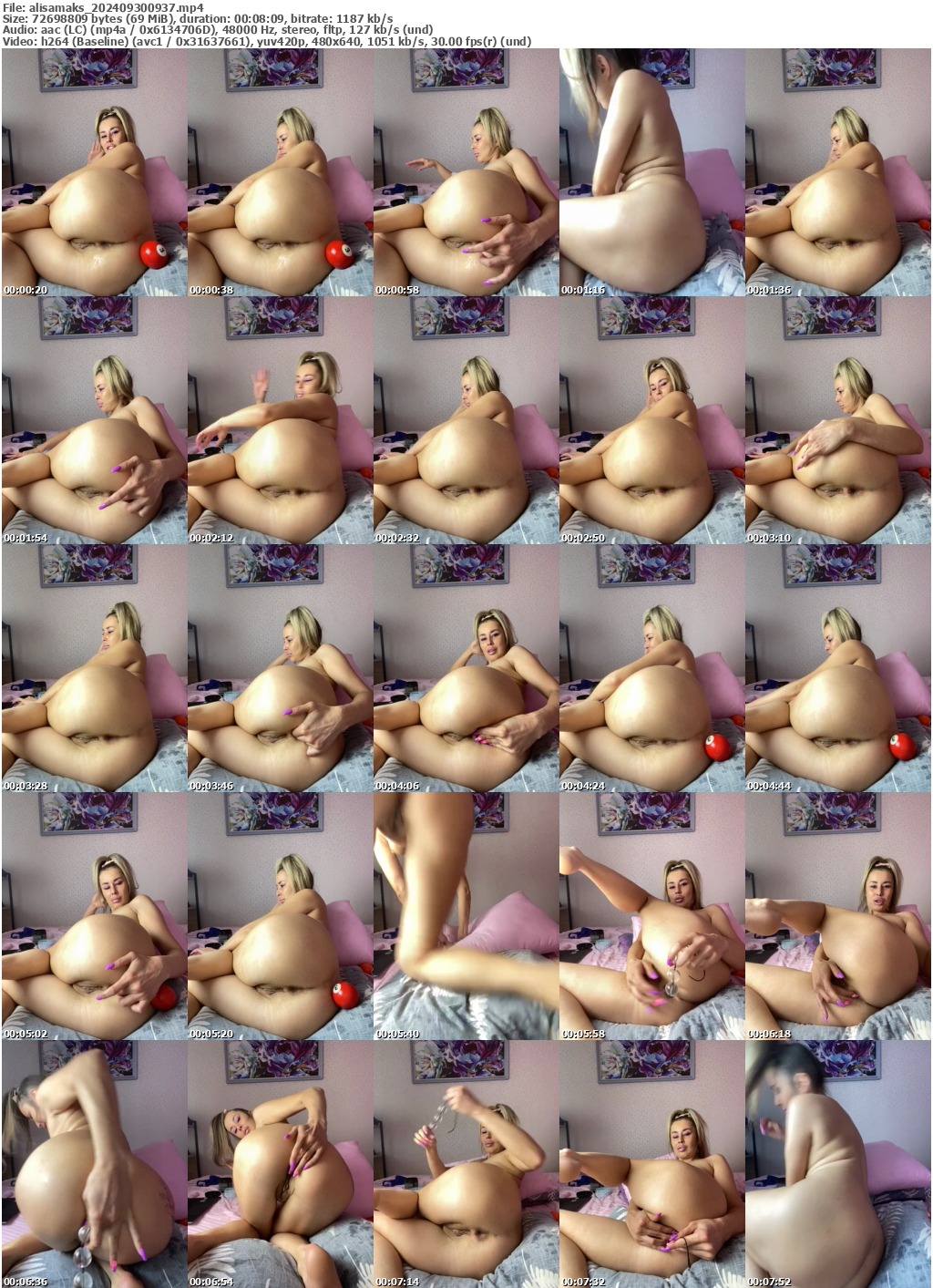 Preview thumb from alisamaks on 2024-09-30 @ bongacams