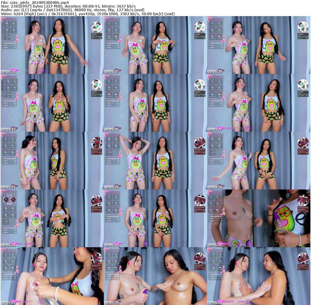 Preview thumb from cute_giirls on 2024-09-30 @ bongacams