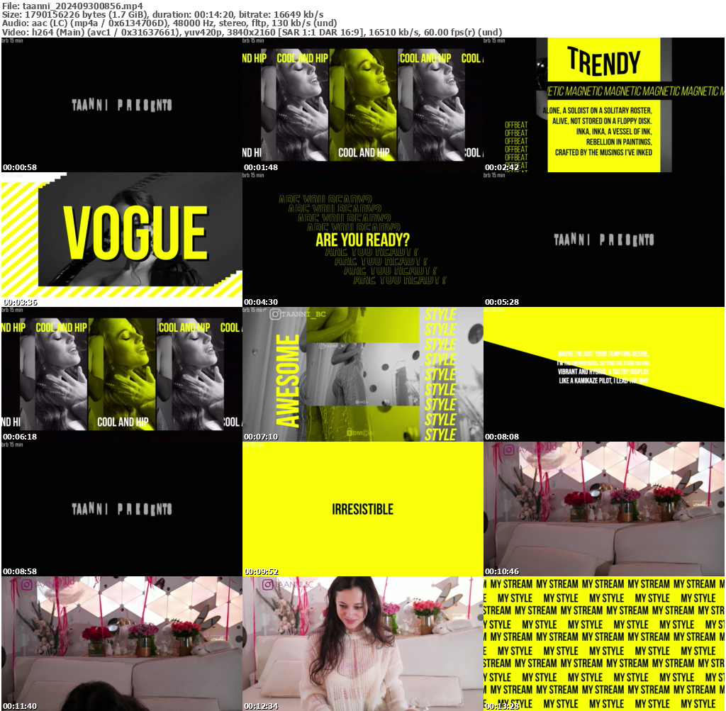 Preview thumb from taanni on 2024-09-30 @ bongacams