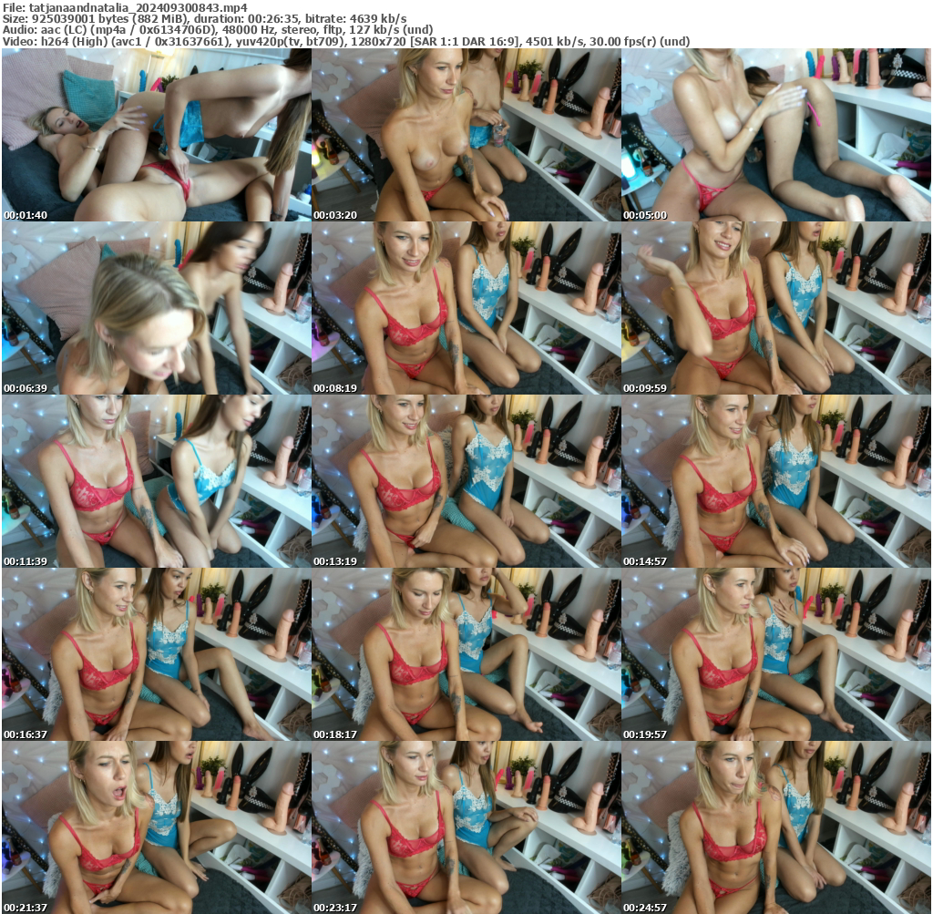 Preview thumb from tatjanaandnatalia on 2024-09-30 @ bongacams