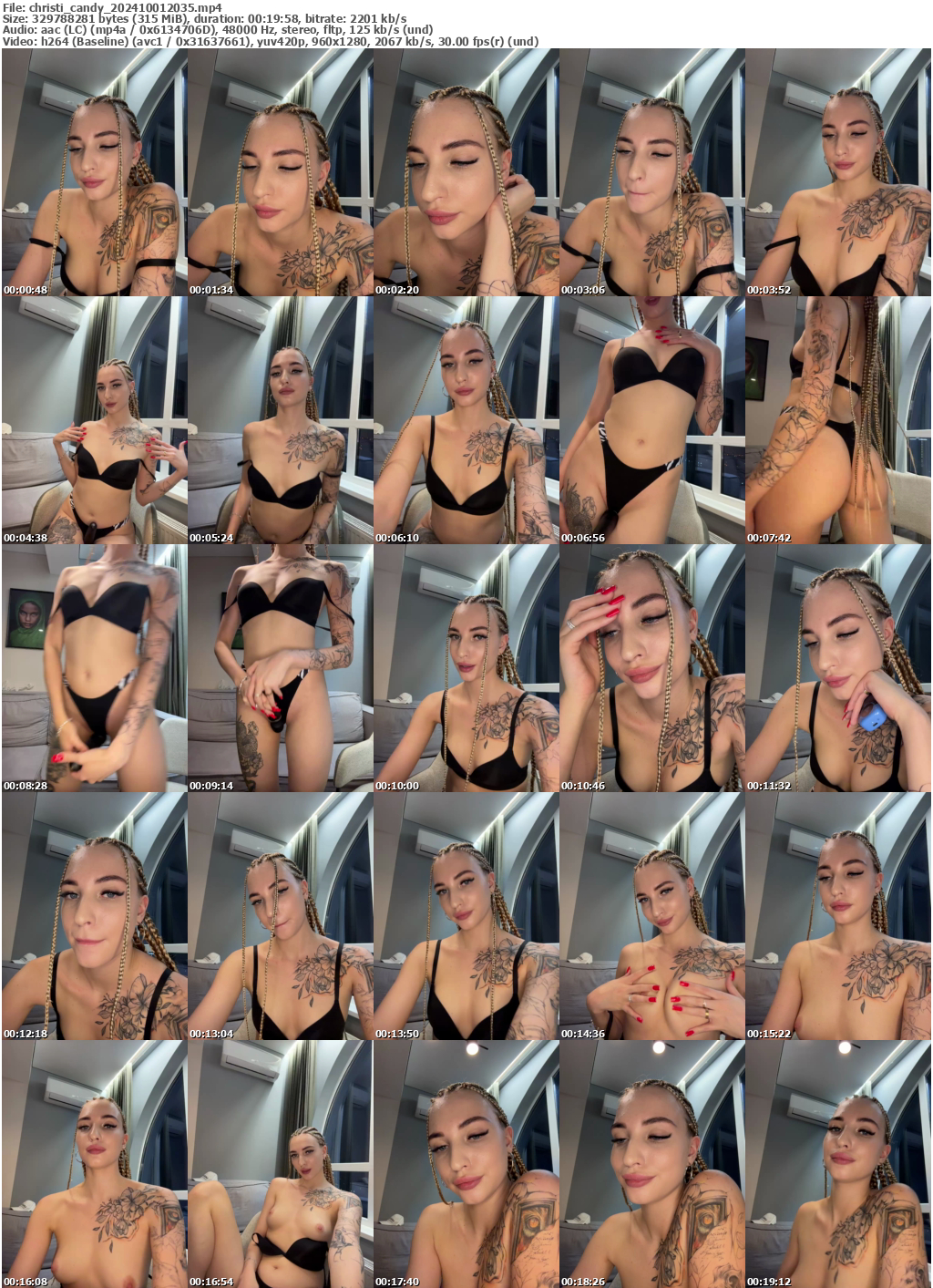 Preview thumb from christi_candy on 2024-10-01 @ bongacams