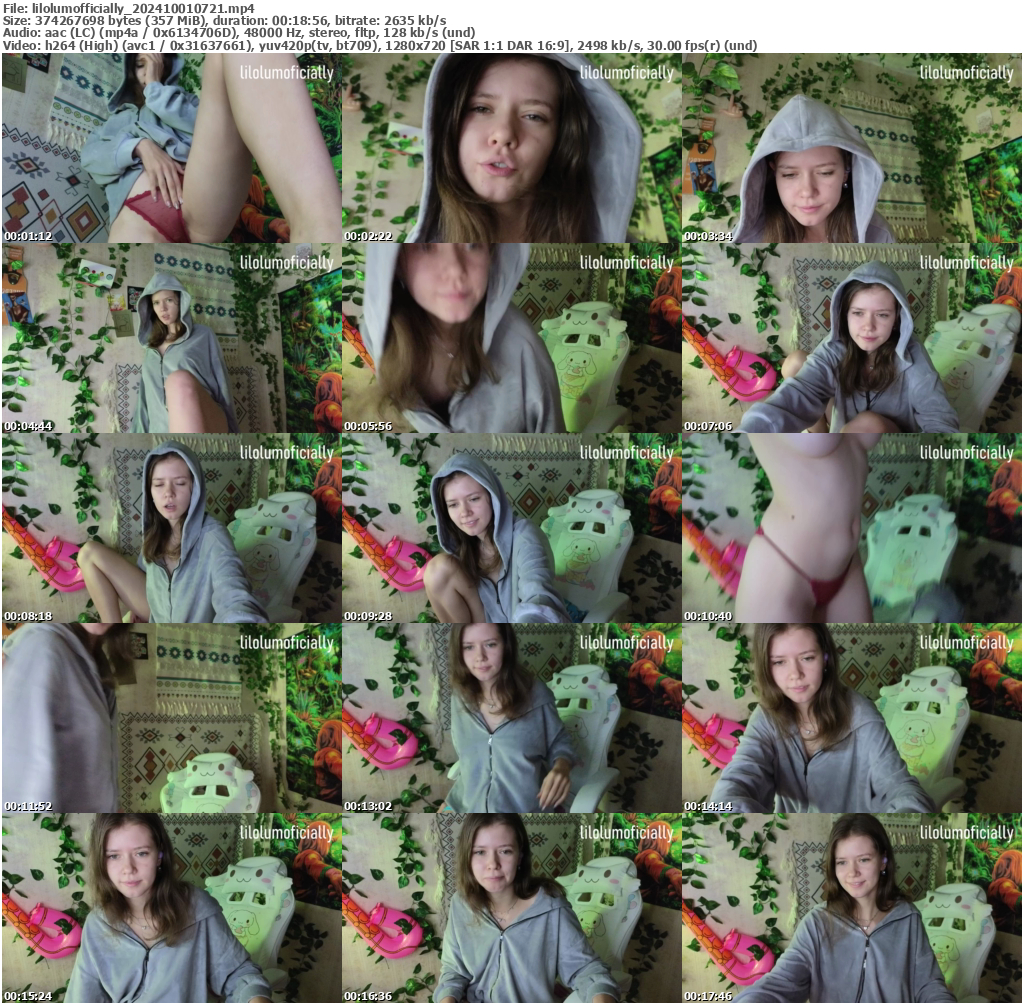 Preview thumb from lilolumofficially on 2024-10-01 @ bongacams