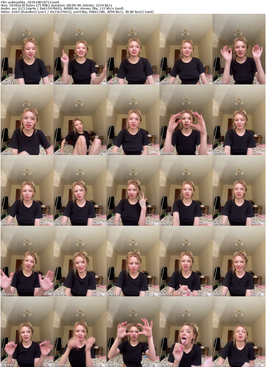 Preview thumb from polinyshka on 2024-10-01 @ bongacams