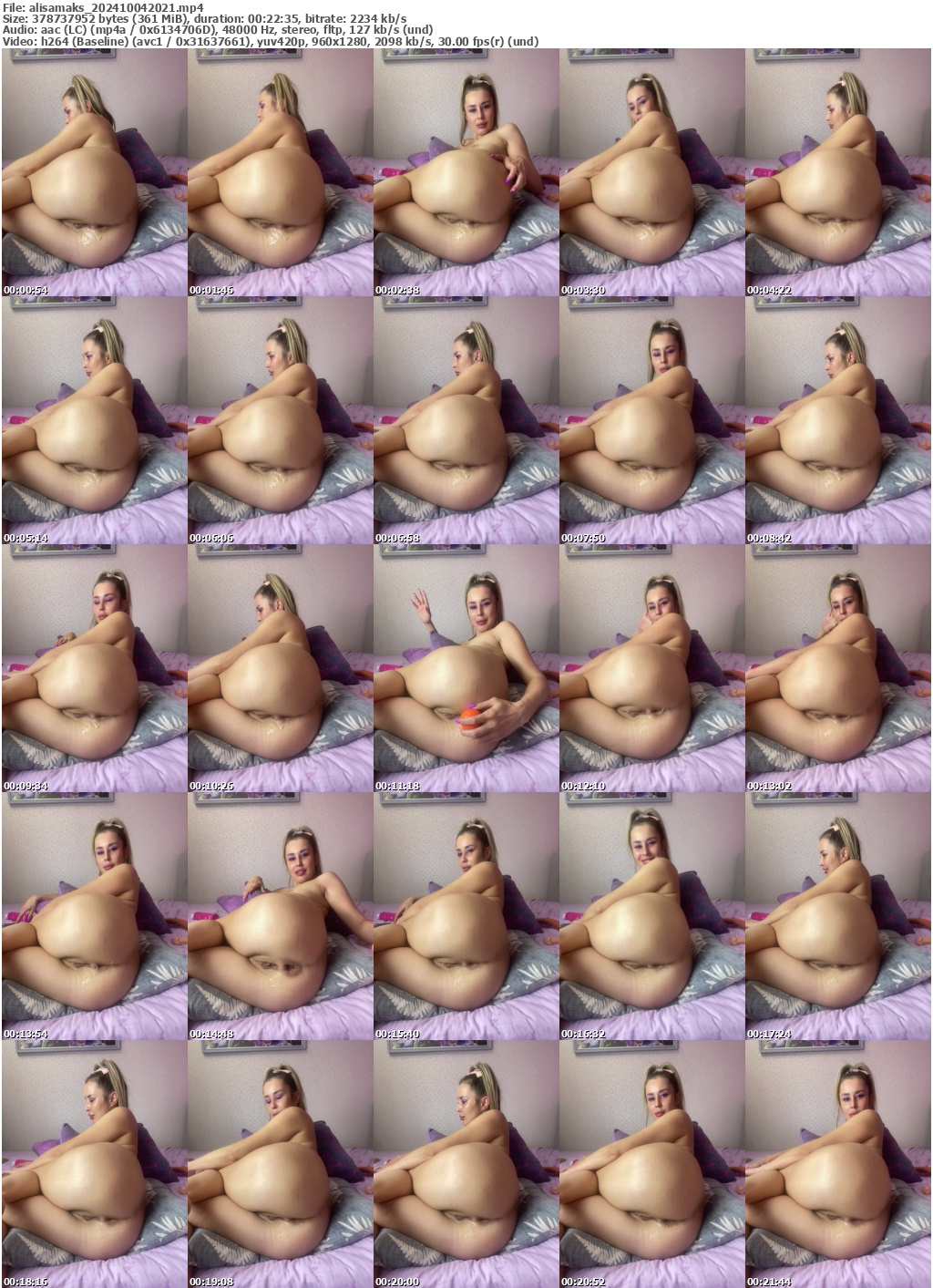Preview thumb from alisamaks on 2024-10-04 @ bongacams