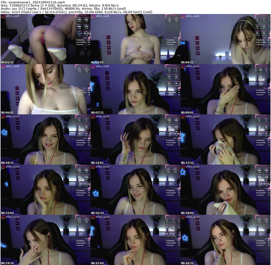 Preview thumb from yuumimeow1 on 2024-10-04 @ bongacams