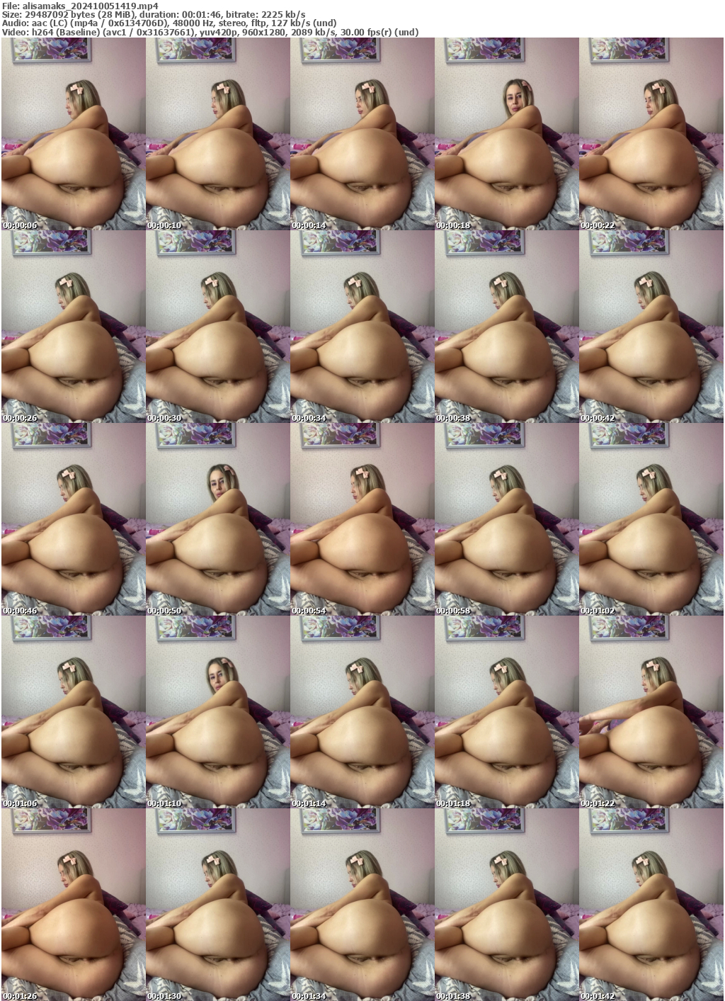 Preview thumb from alisamaks on 2024-10-05 @ bongacams