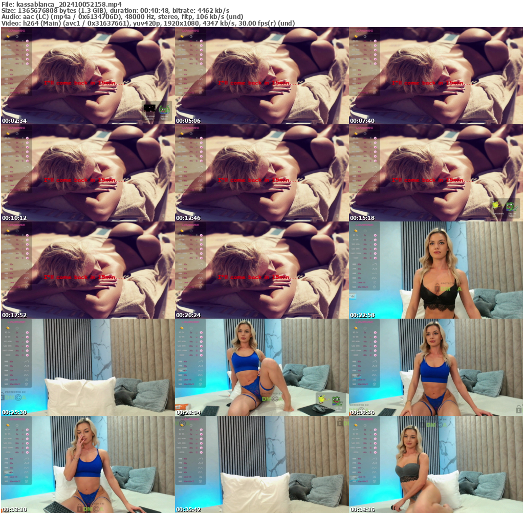 Preview thumb from kassablanca on 2024-10-05 @ bongacams