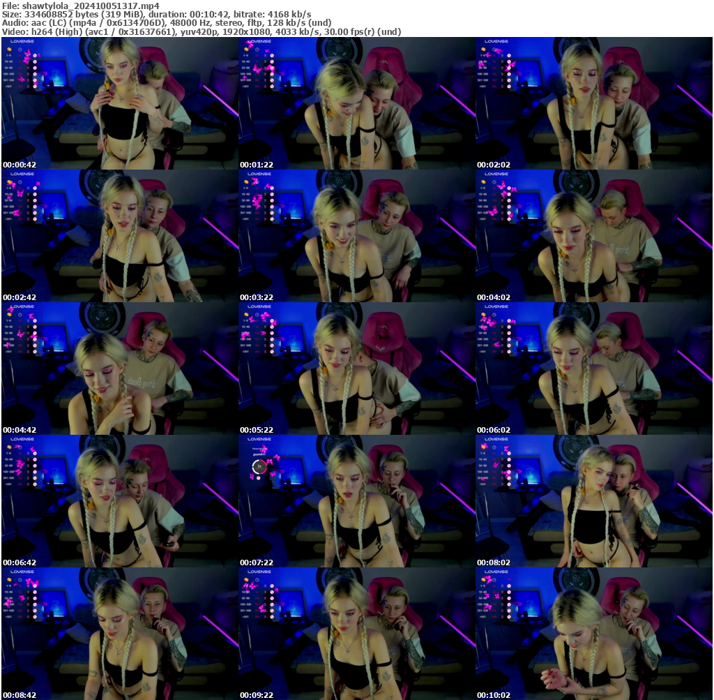 Preview thumb from shawtylola on 2024-10-05 @ bongacams