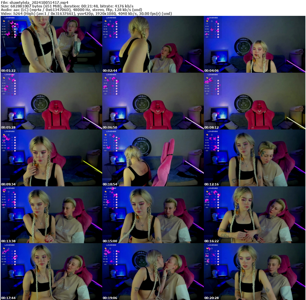 Preview thumb from shawtylola on 2024-10-05 @ bongacams