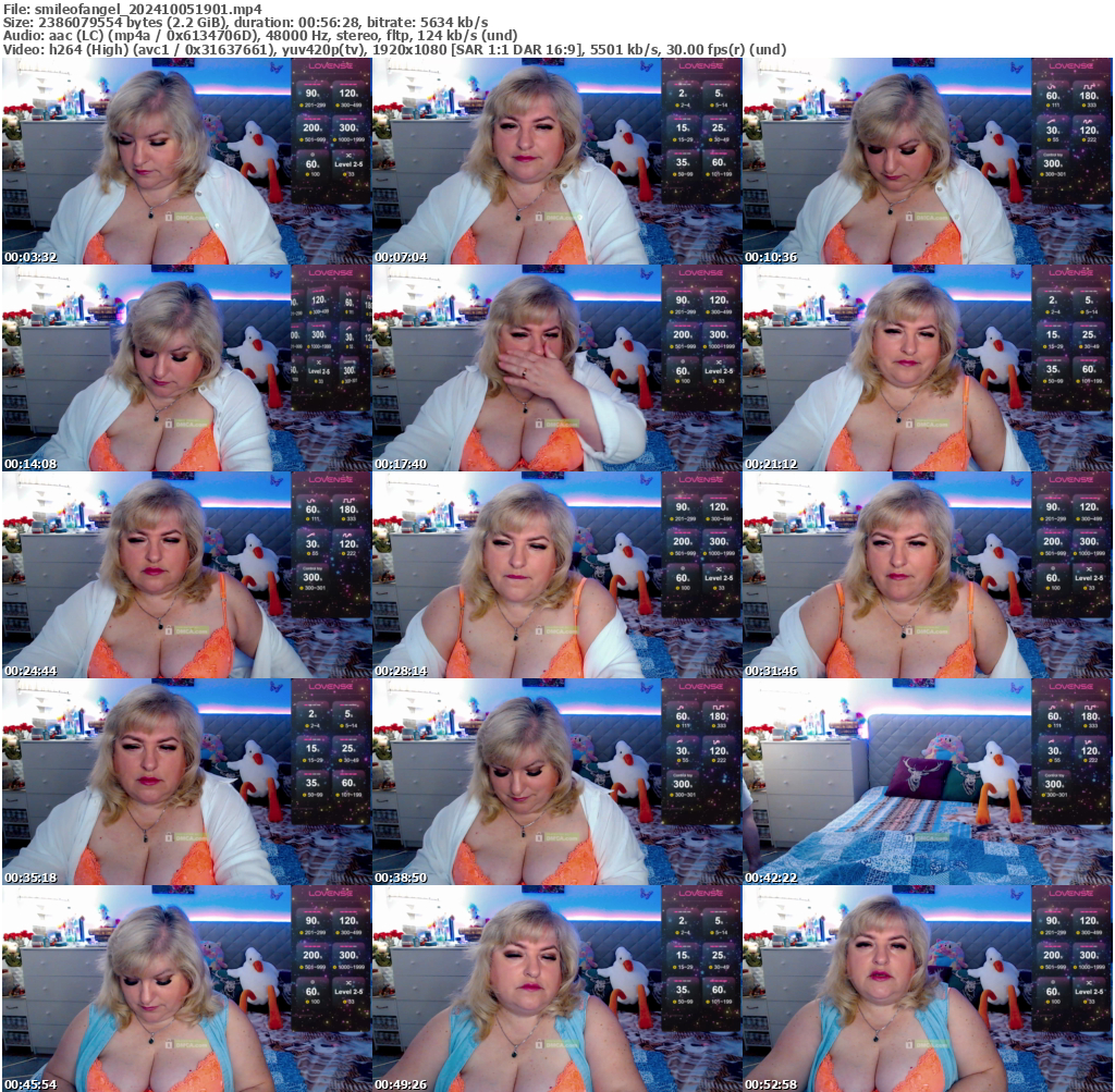 Preview thumb from smileofangel on 2024-10-05 @ bongacams