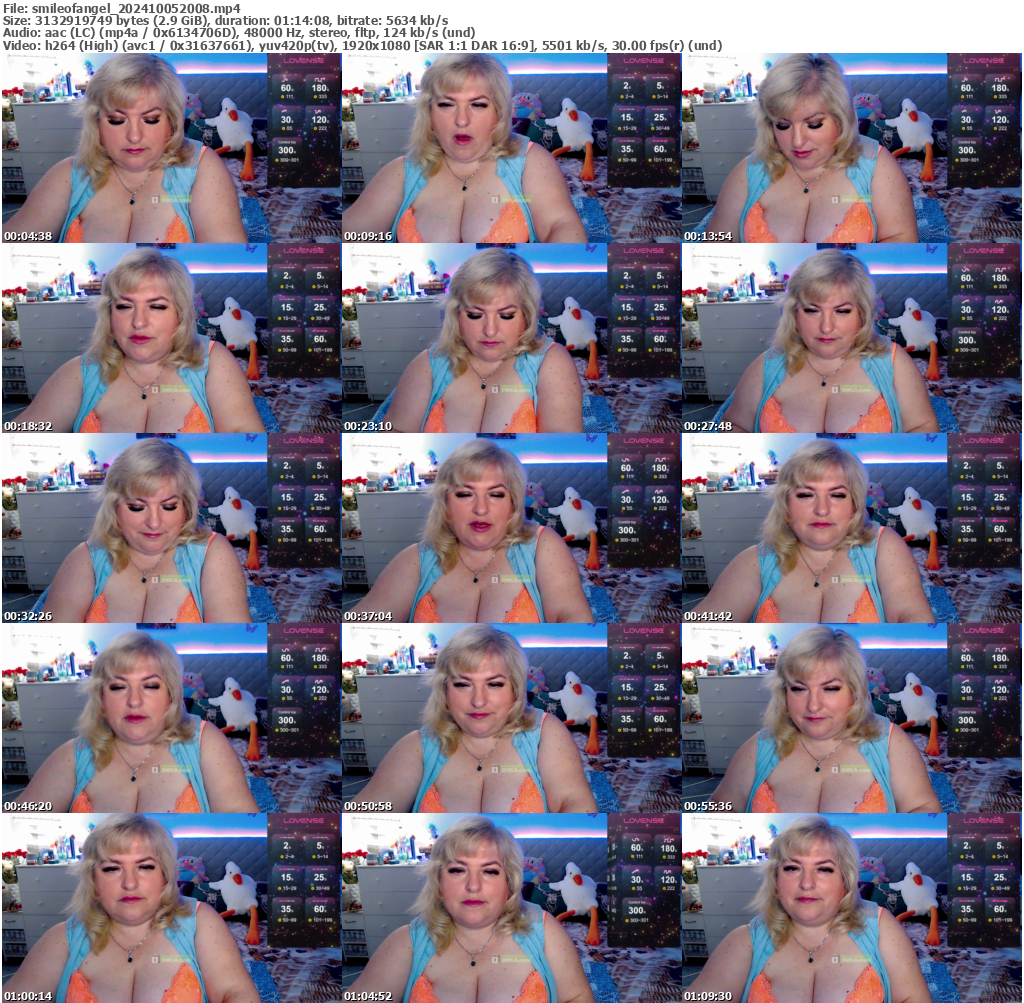 Preview thumb from smileofangel on 2024-10-05 @ bongacams