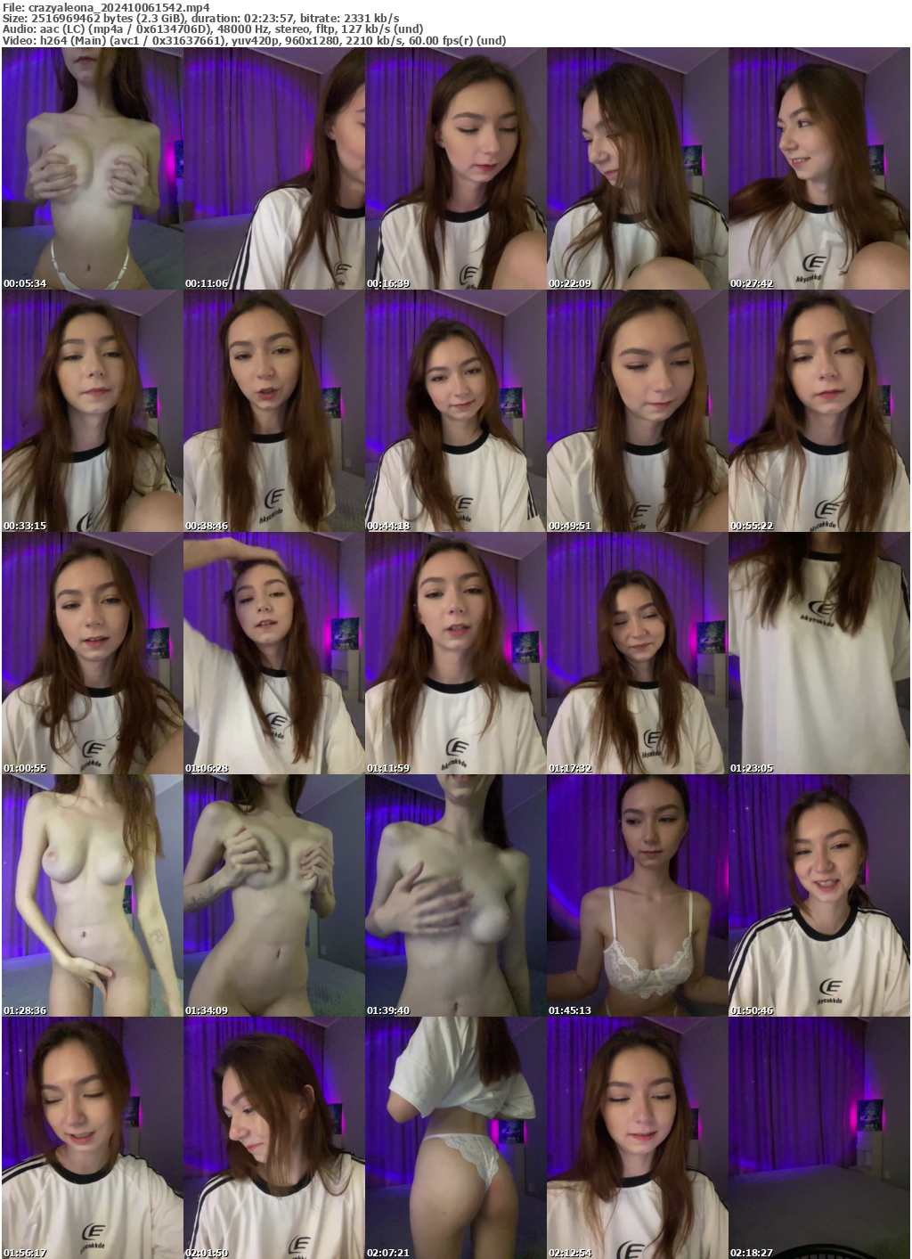 Preview thumb from crazyaleona on 2024-10-06 @ bongacams