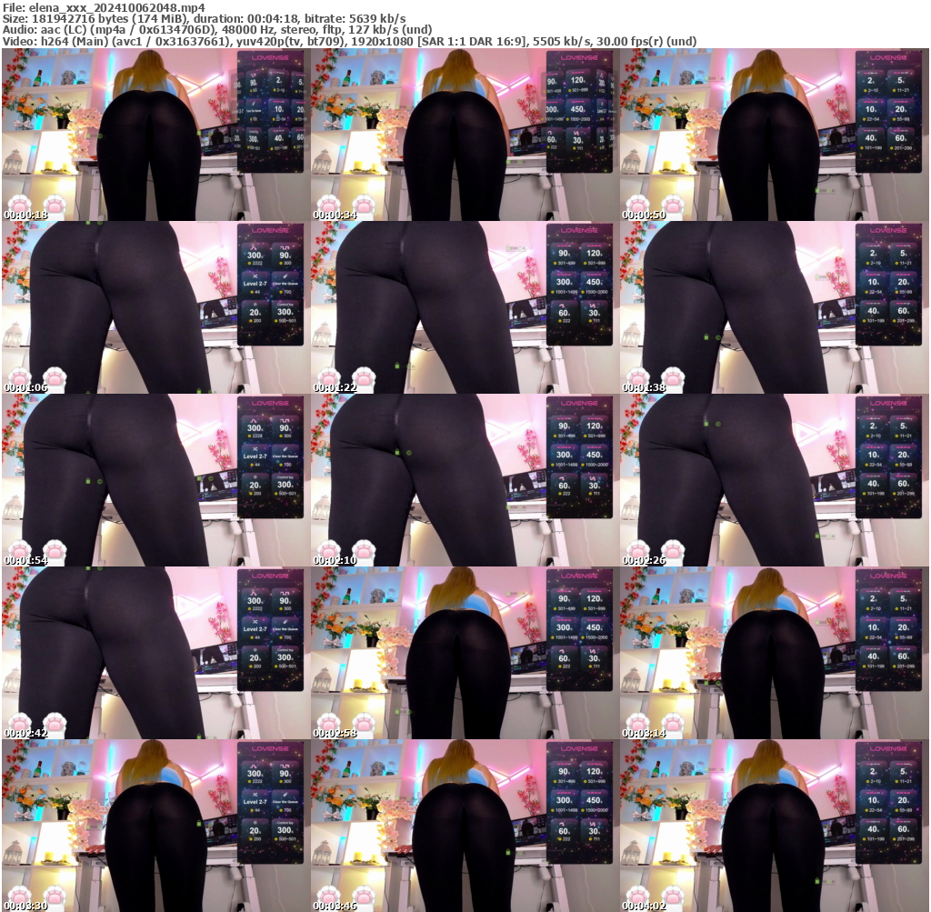 Preview thumb from elena_xxx on 2024-10-06 @ bongacams