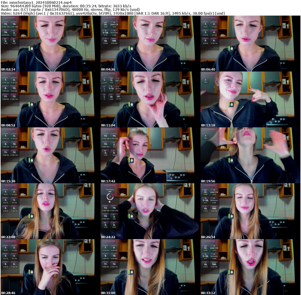 Preview thumb from missfentasy1 on 2024-10-06 @ bongacams