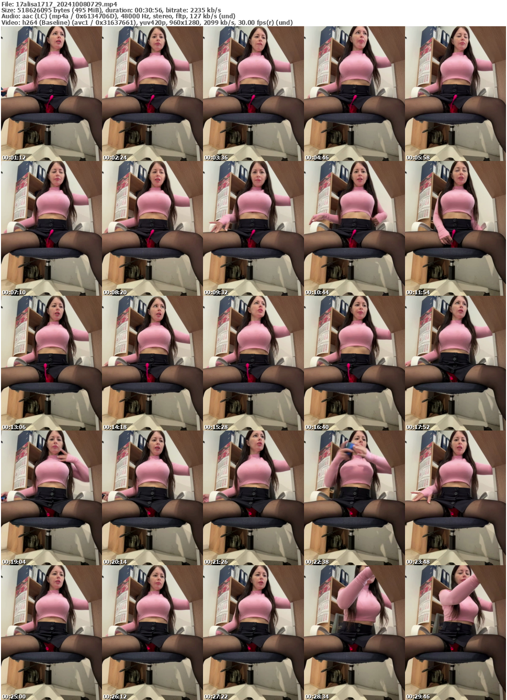 Preview thumb from 17alisa1717 on 2024-10-08 @ bongacams