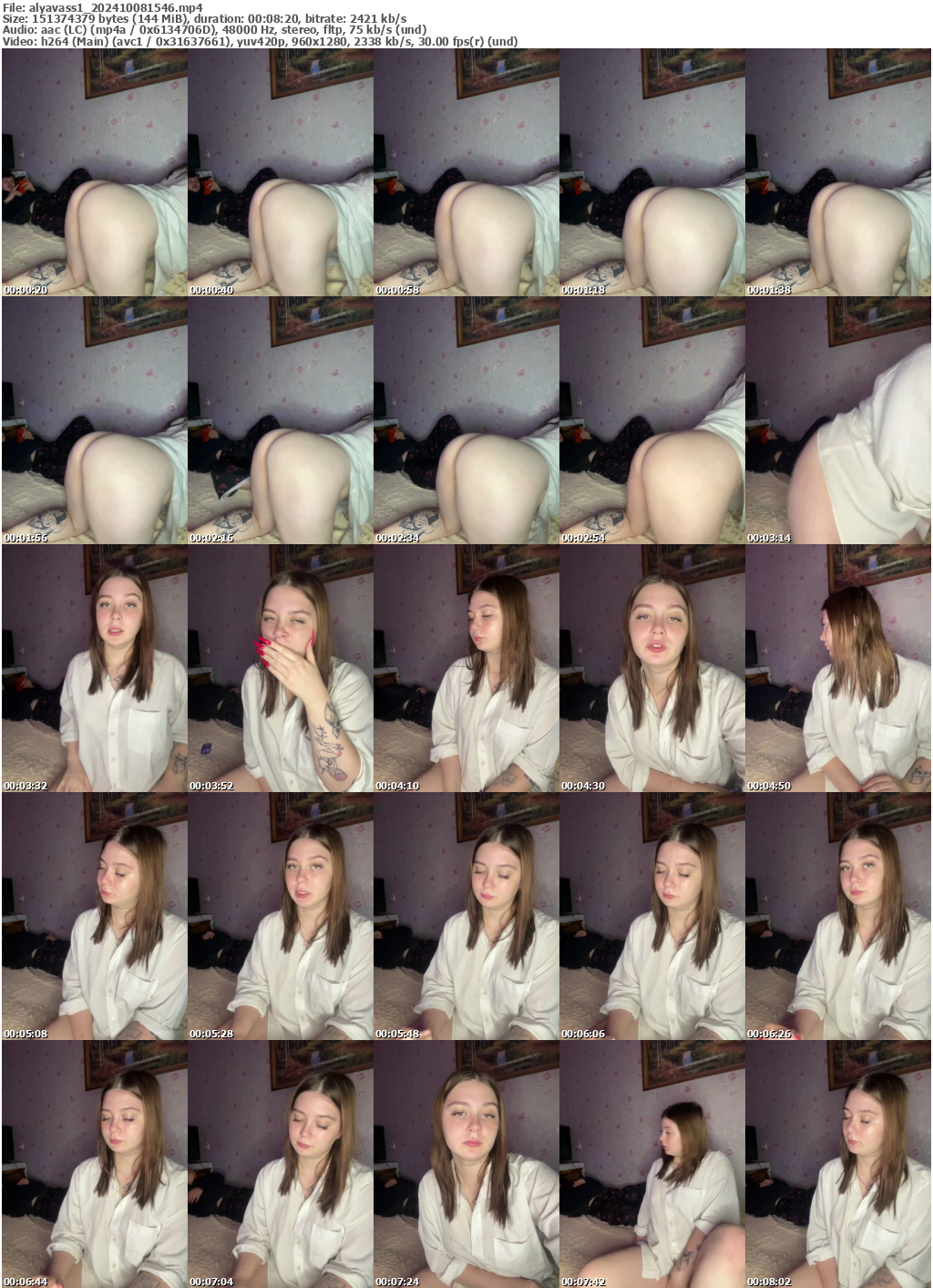 Preview thumb from alyavass1 on 2024-10-08 @ bongacams