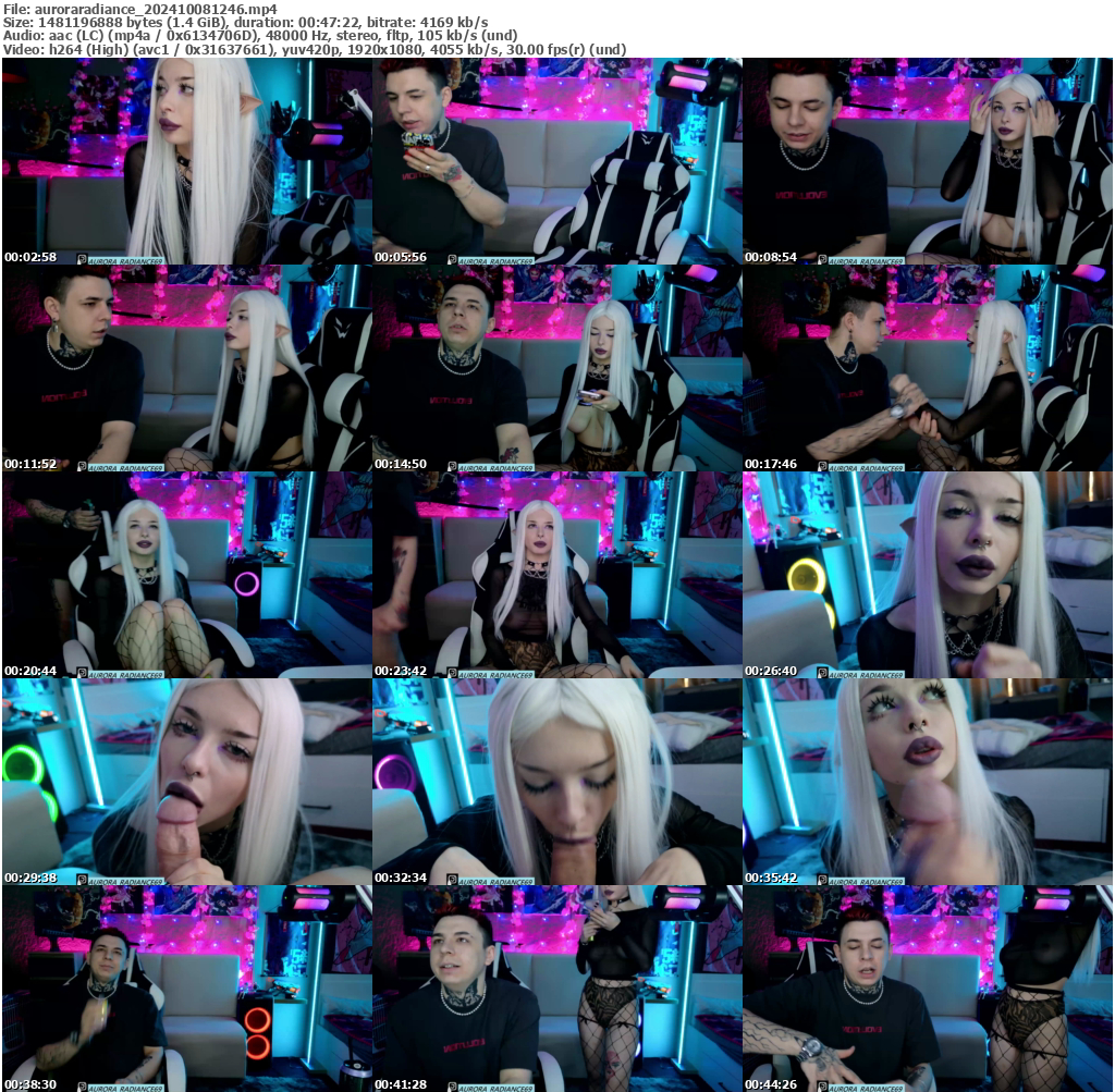 Preview thumb from auroraradiance on 2024-10-08 @ bongacams