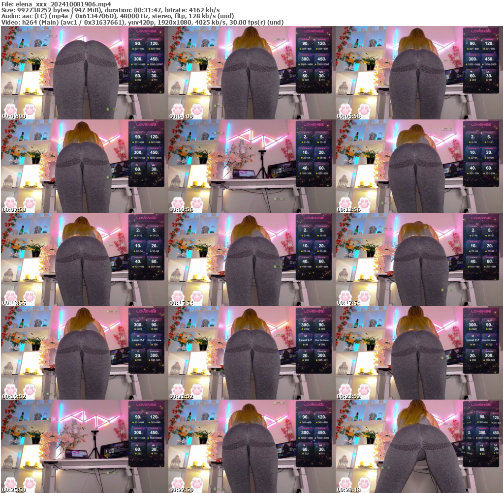 Preview thumb from elena_xxx on 2024-10-08 @ bongacams