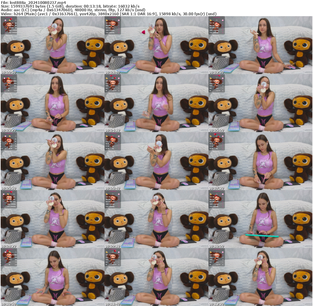 Preview thumb from lost888a on 2024-10-08 @ bongacams