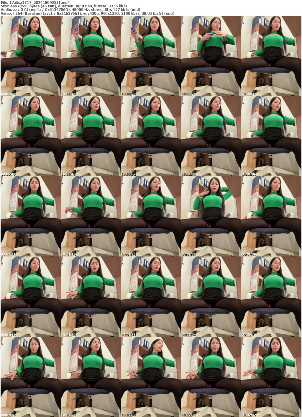 Preview thumb from 17alisa1717 on 2024-10-09 @ bongacams