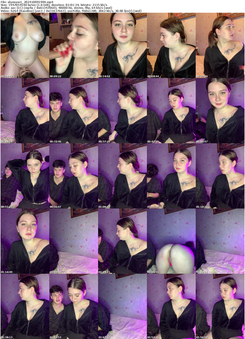 Preview thumb from alyavass1 on 2024-10-09 @ bongacams