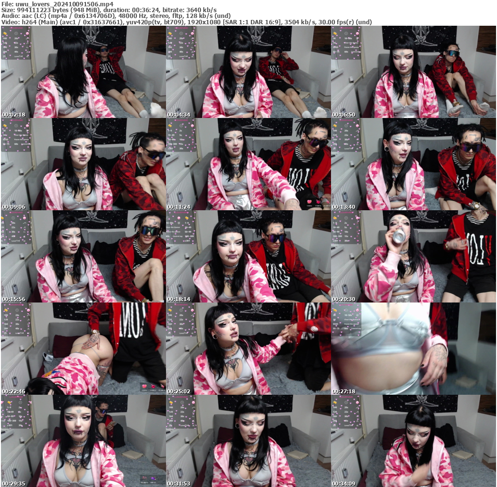 Preview thumb from uwu_lovers on 2024-10-09 @ bongacams