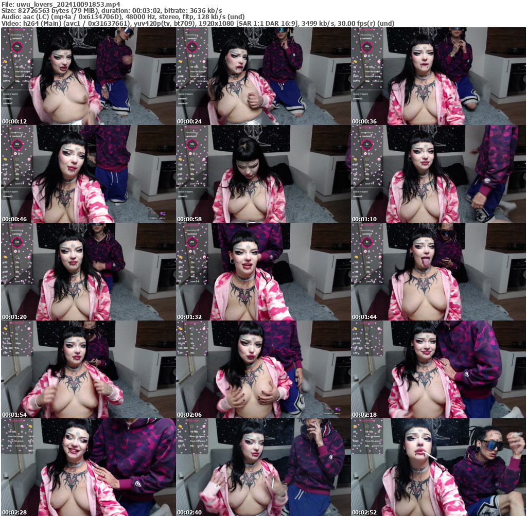 Preview thumb from uwu_lovers on 2024-10-09 @ bongacams