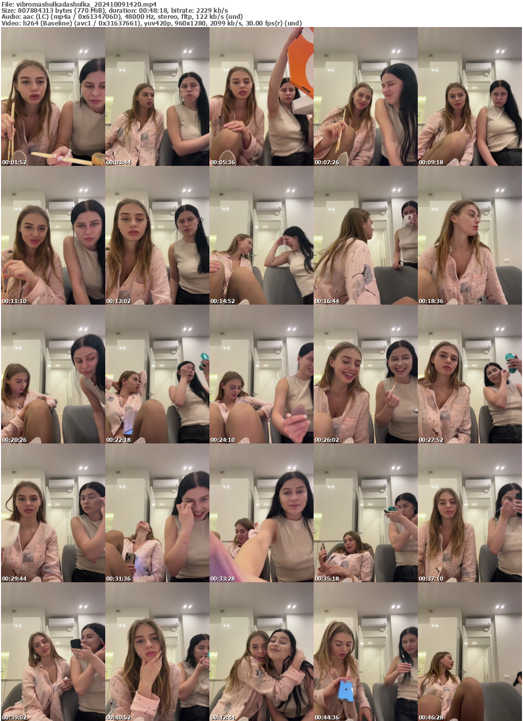 Preview thumb from vibromashulkadashulka on 2024-10-09 @ bongacams