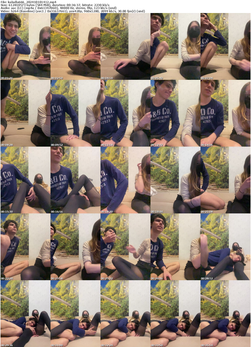 Preview thumb from kaballa666 on 2024-10-10 @ bongacams