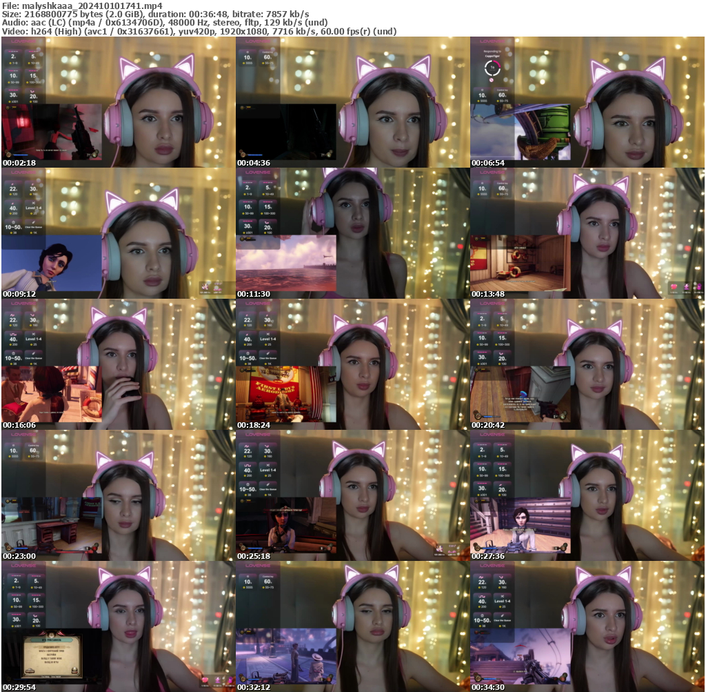 Preview thumb from malyshkaaa on 2024-10-10 @ bongacams